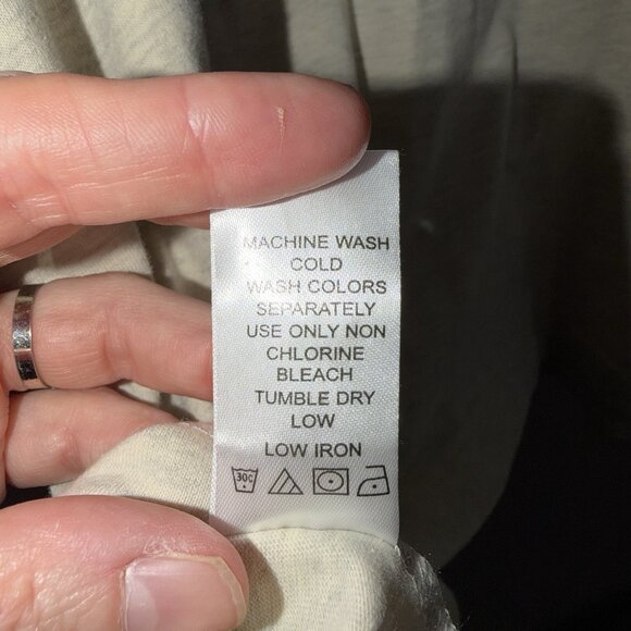 Woman Within Cream Turtleneck Shirt Tunic Mockneck 1X 22-24 Capsule Basic - Picture 5 of 8